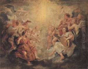 Music Making Angels by (studio of) Rubens, Peter Paul