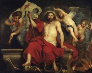 Christ Triumphant over Sin and Death 1615 1622 by (studio of) Rubens, Peter Paul