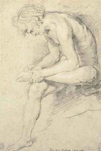 A nude youth in the pose of the Spinario by (studio of) Rubens, Peter Paul