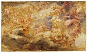 Apollo in the Chariot of the Sun 1621 1625 by (studio of) Rubens, Peter Paul