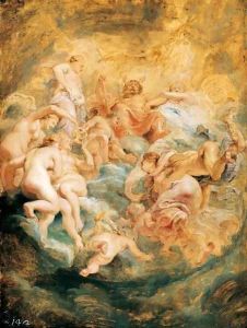 Psyche taken up into Olympus 1621 by (studio of) Rubens, Peter Paul