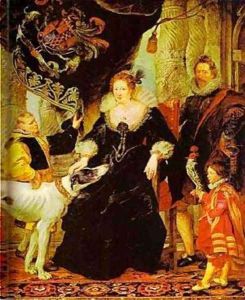 Portrait Of Alathea Howard Countess Of Arundel Nee Talbot (Detail) 1620 by (studio of) Rubens, Peter Paul