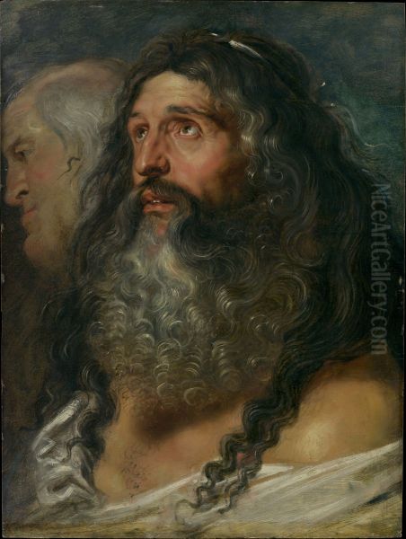 Study of Two Heads - view 1