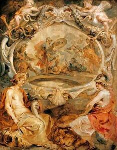 The Victory of Henry IV at Coutras 1628 by (studio of) Rubens, Peter Paul