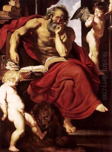 St Jerome in His Hermitage - view 1