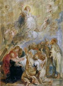 The Assumption of the Virgin modello 1637 by (studio of) Rubens, Peter Paul