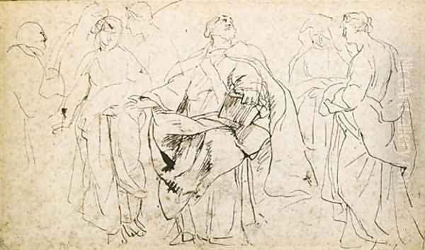 Saint Gregory the Great and Saint Domitilla - view 1