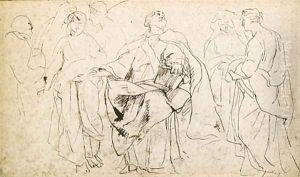 Saint Gregory the Great and Saint Domitilla by (studio of) Rubens, Peter Paul