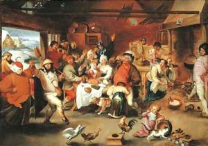 Twelfth Night or 'The King Drinks' by (studio of) Rubens, Peter Paul