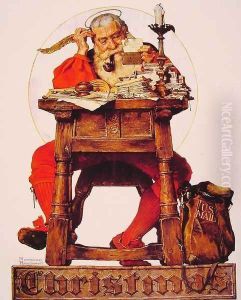 Santa at his Desk