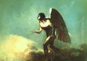 The Winged Man Aka The Fallen Angel by Odilon Redon