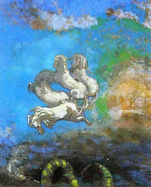 The Chariot of Apollo 1905-14 by Odilon Redon