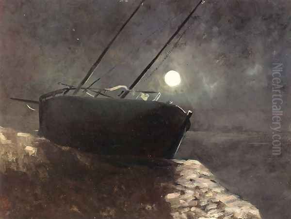 Boat in the Moonlight - view 1