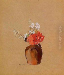 Flowers In A Pot by Odilon Redon