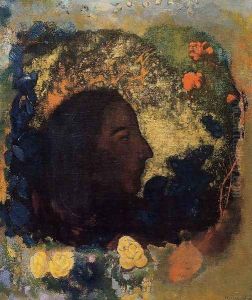 Black Profile Aka Gauguin by Odilon Redon