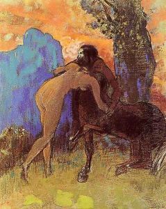 Woman And Centaur by Odilon Redon
