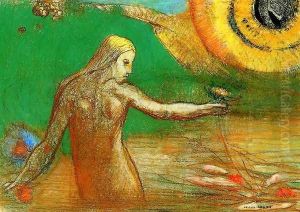 Flower Of Blood by Odilon Redon