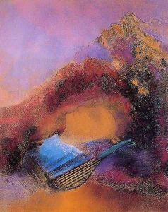 Head of Orpheus by Odilon Redon