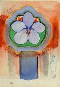 Strange Orchid by Odilon Redon