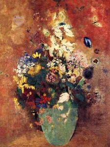 Green Vase by Odilon Redon