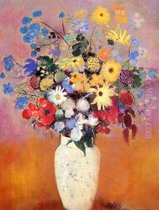 Large Bouquet In A Japanese Vase Large Bouquet In A Japanese Vase