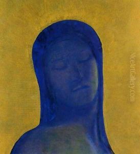 Closed Eyes2 by Odilon Redon