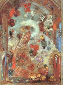 Stained Glass Window (Allegory) 1908 by Odilon Redon