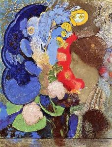 Veiled Woman by Odilon Redon