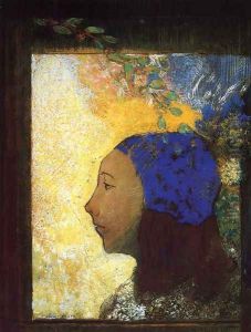 Young Girl In A Blue Bonnet