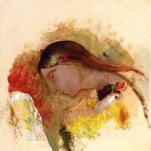 Head Of A Sleeping Woman by Odilon Redon