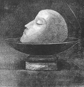 Head of a Martyr 1877 by Odilon Redon