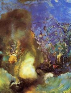 Roger And Angelica3 by Odilon Redon