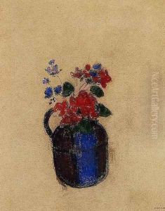 Small Bouquet In A Pitcher by Odilon Redon