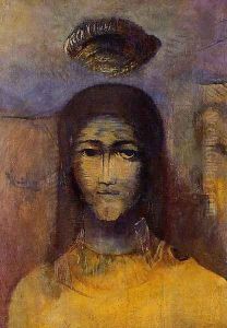 Mysterious Head by Odilon Redon