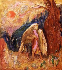 Jacob Wrestling With The Angel by Odilon Redon