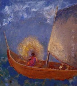 Mysterious Boat by Odilon Redon