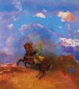 The Green Horseman by Odilon Redon
