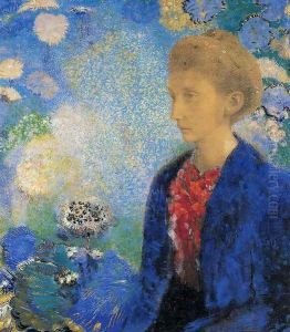 Portrait Of Madame De Demecy by Odilon Redon