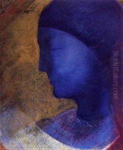 The Golden Cell (The Blue Profile) 1892 by Odilon Redon