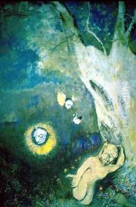Sleep of Caliban by Odilon Redon