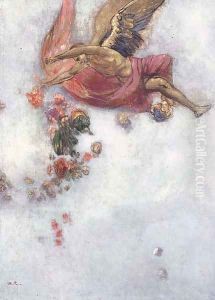 La chute d'Icare by Odilon Redon