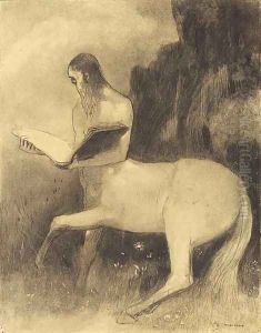 Centaure lisant by Odilon Redon