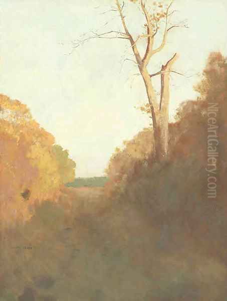 Paysage, Arbre Au Bord D'Un Chemin - view 1