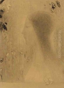 Profil de femme by Odilon Redon