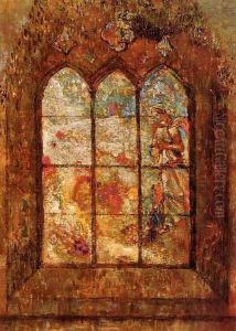 Stained Glass Window by Odilon Redon