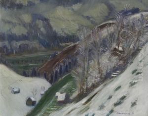 Talblick Nach Vorderhindelang