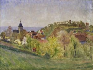 Ansicht Von Tecklenburg Im Fruhjahr