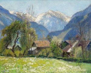 Allgau - Fruhlingslandschaft In Vorderhindelang