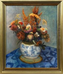 Herbstblumenstraus by Otto Modersohn