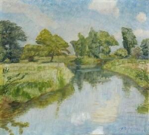 Sommertag An Der Wumme Am Ortsrand
 Von Fischerhude. 1925